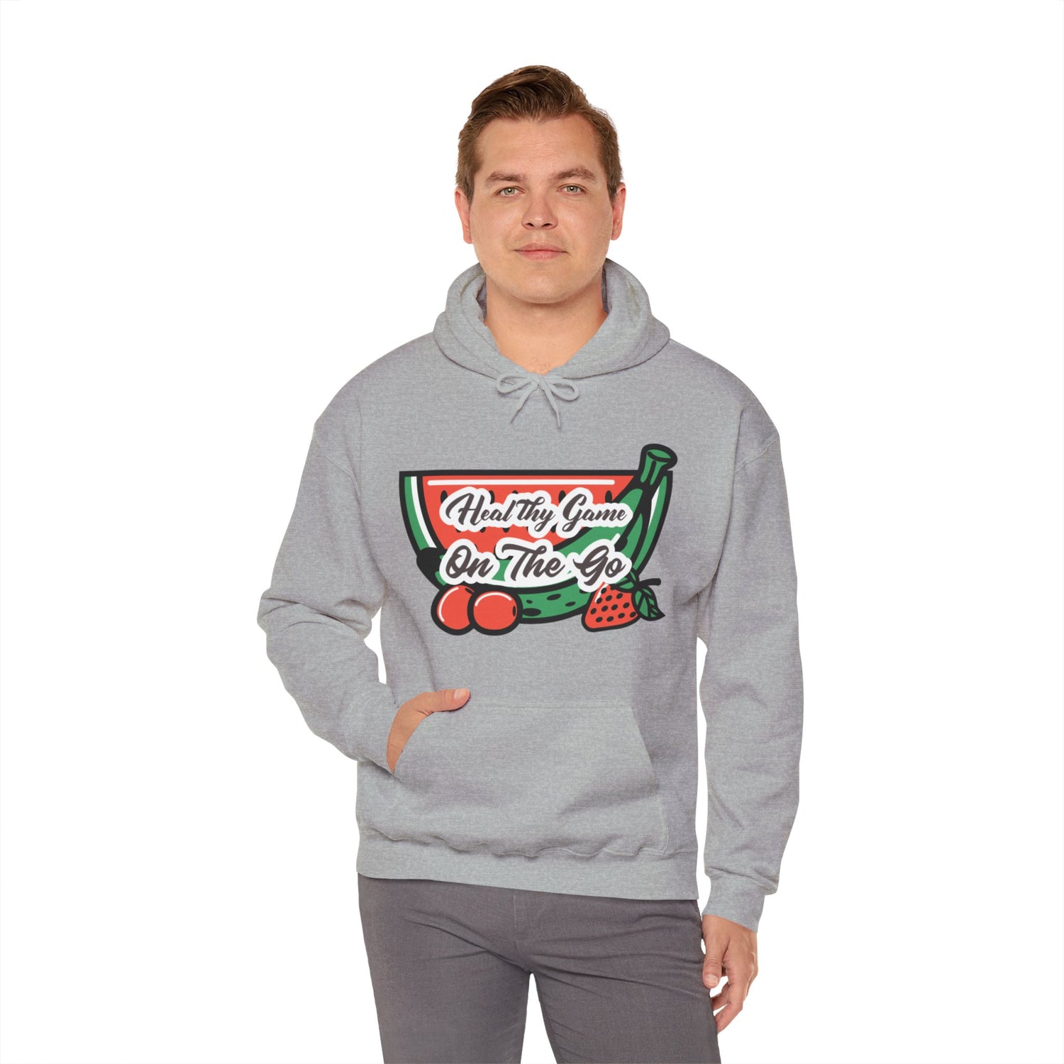 Healthy Game On The Go Unisex Heavy Blend™ Hooded Sweatshirt