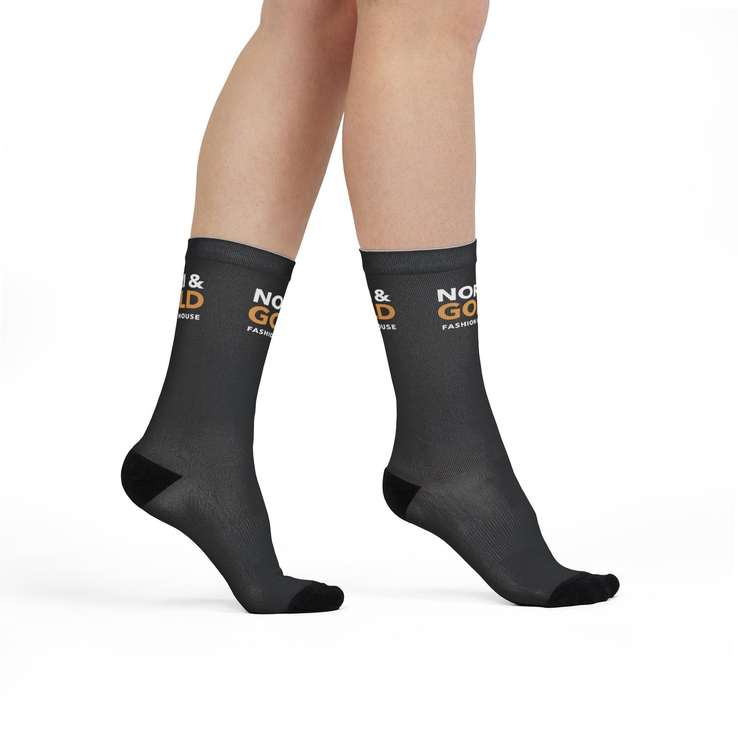 Nori &amp; Gold Unisex Crew Socks