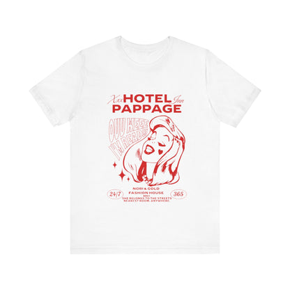 Hotel Pappage Unisex Jersey Short Sleeve Tee