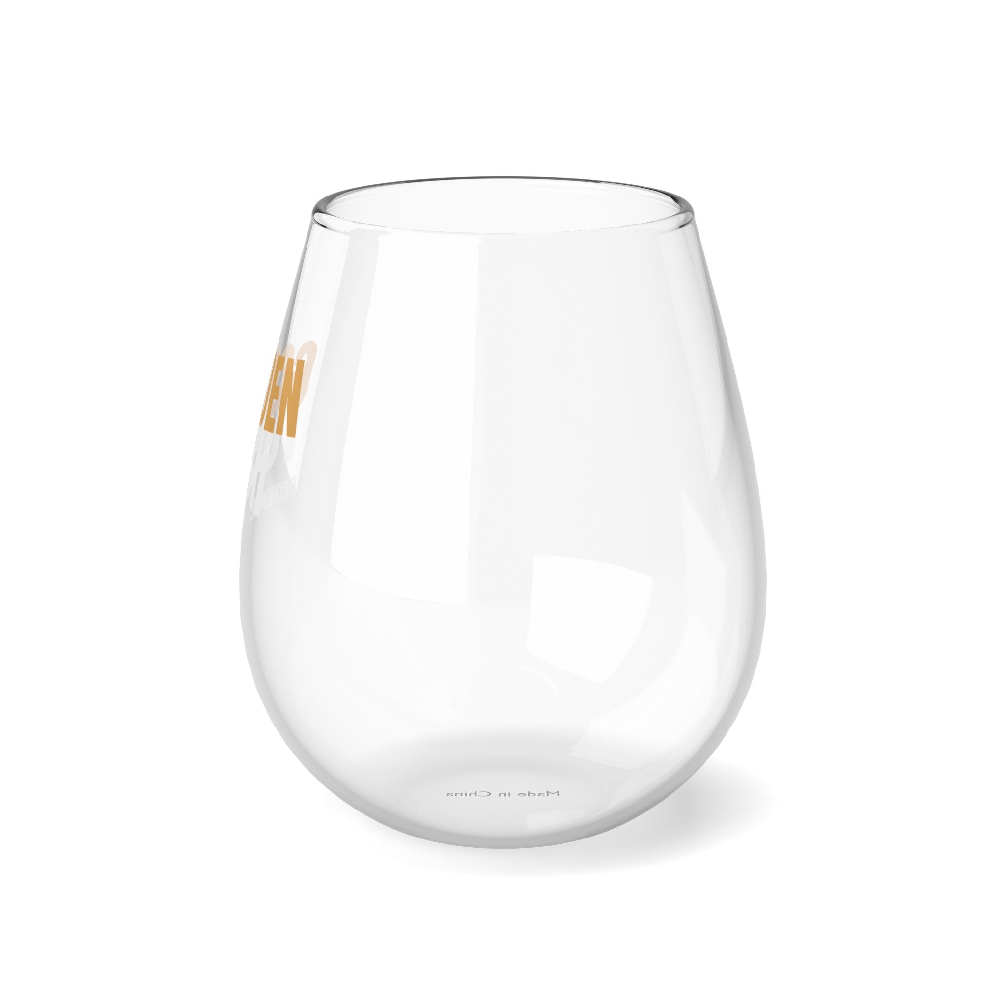 Golden Touch Stemless Wine Glass, 11.75oz