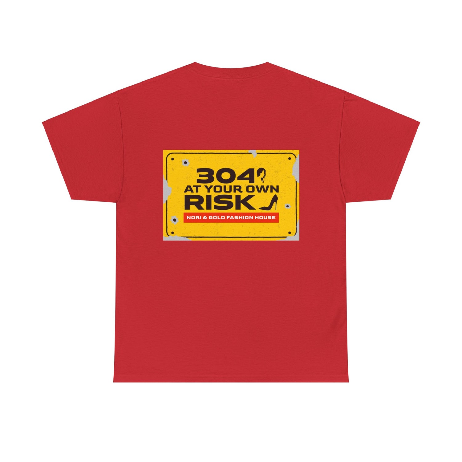 304 At Your Own Risk Unisex Heavy Cotton Tee