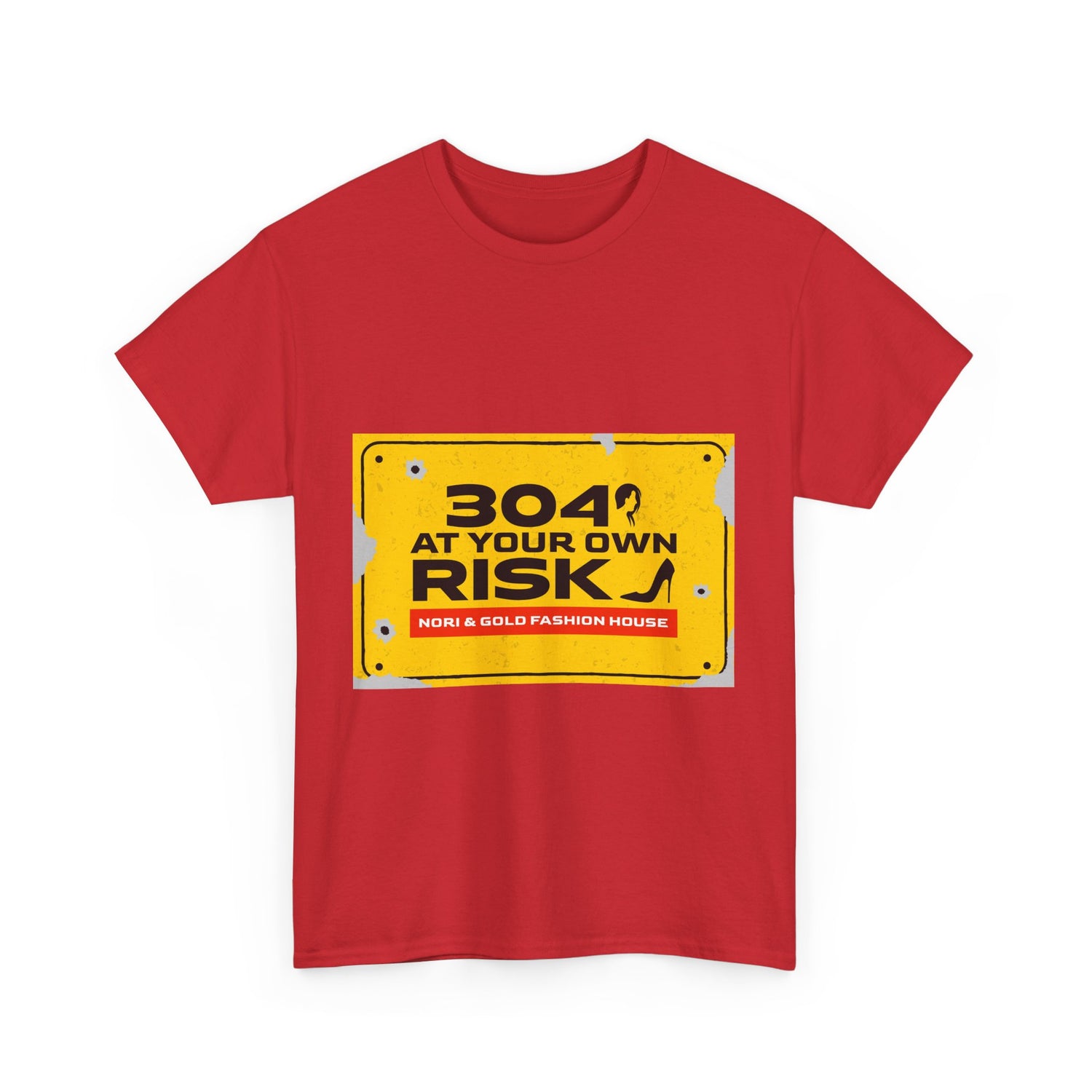 304 At Your Own Risk Unisex Heavy Cotton Tee