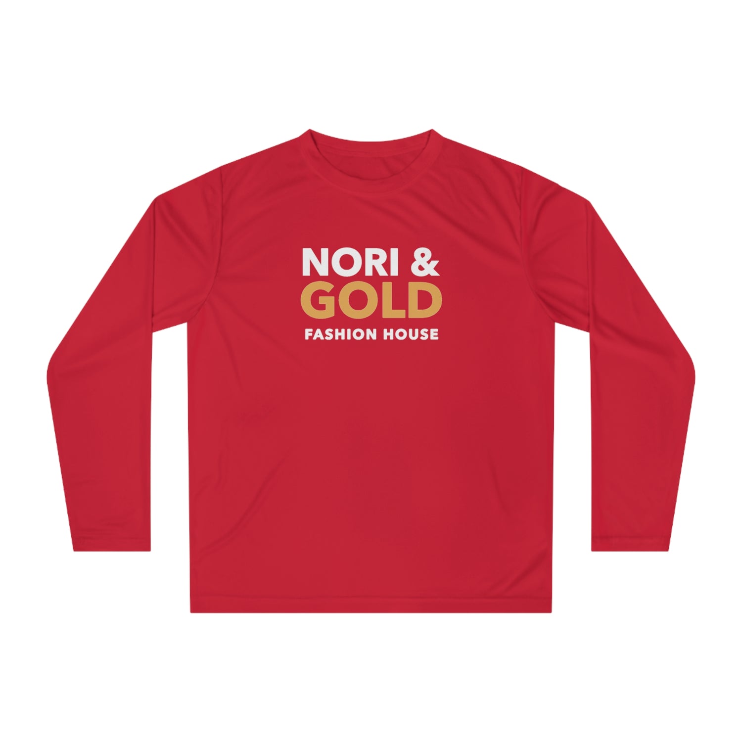 Nori &amp; Gold Everyday Unisex Performance Long Sleeve Shirt