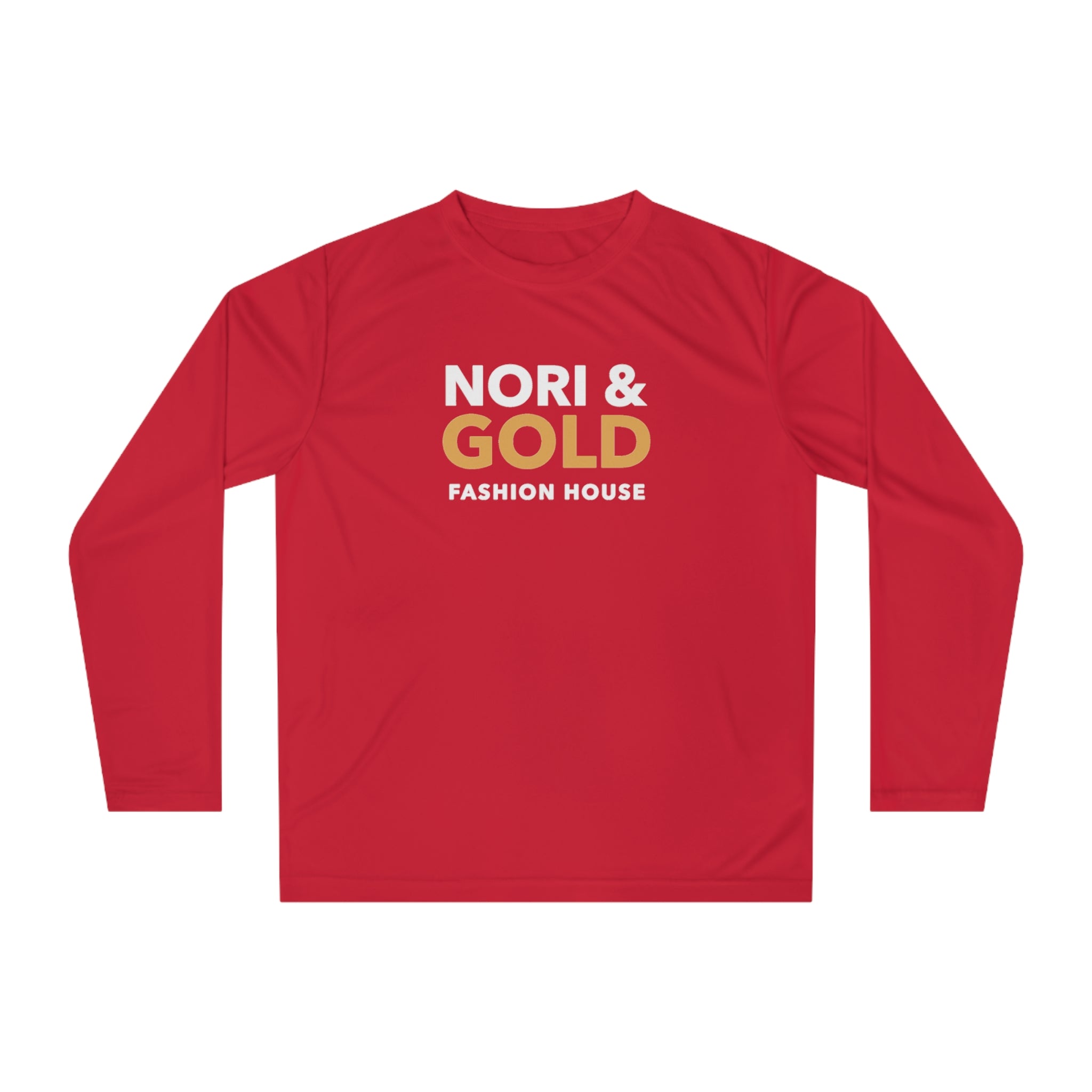 Nori &amp; Gold Everyday Unisex Performance Long Sleeve Shirt