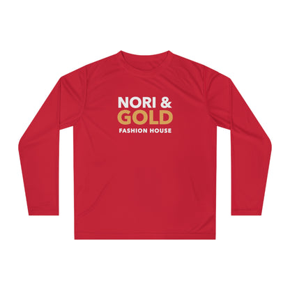 Nori &amp; Gold Everyday Unisex Performance Long Sleeve Shirt