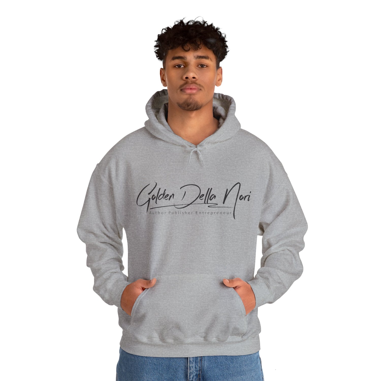 Golden Della Nori Unisex Heavy Blend™ Hooded Author Sweatshirt