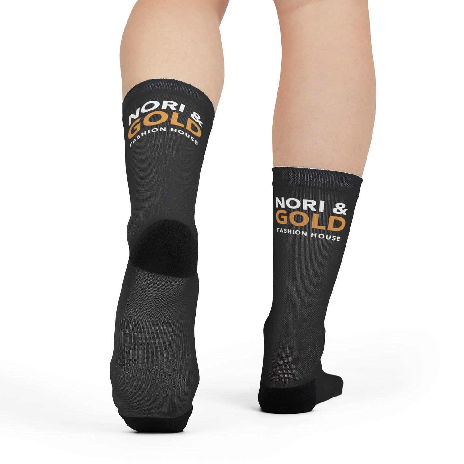 Nori &amp; Gold Unisex Crew Socks