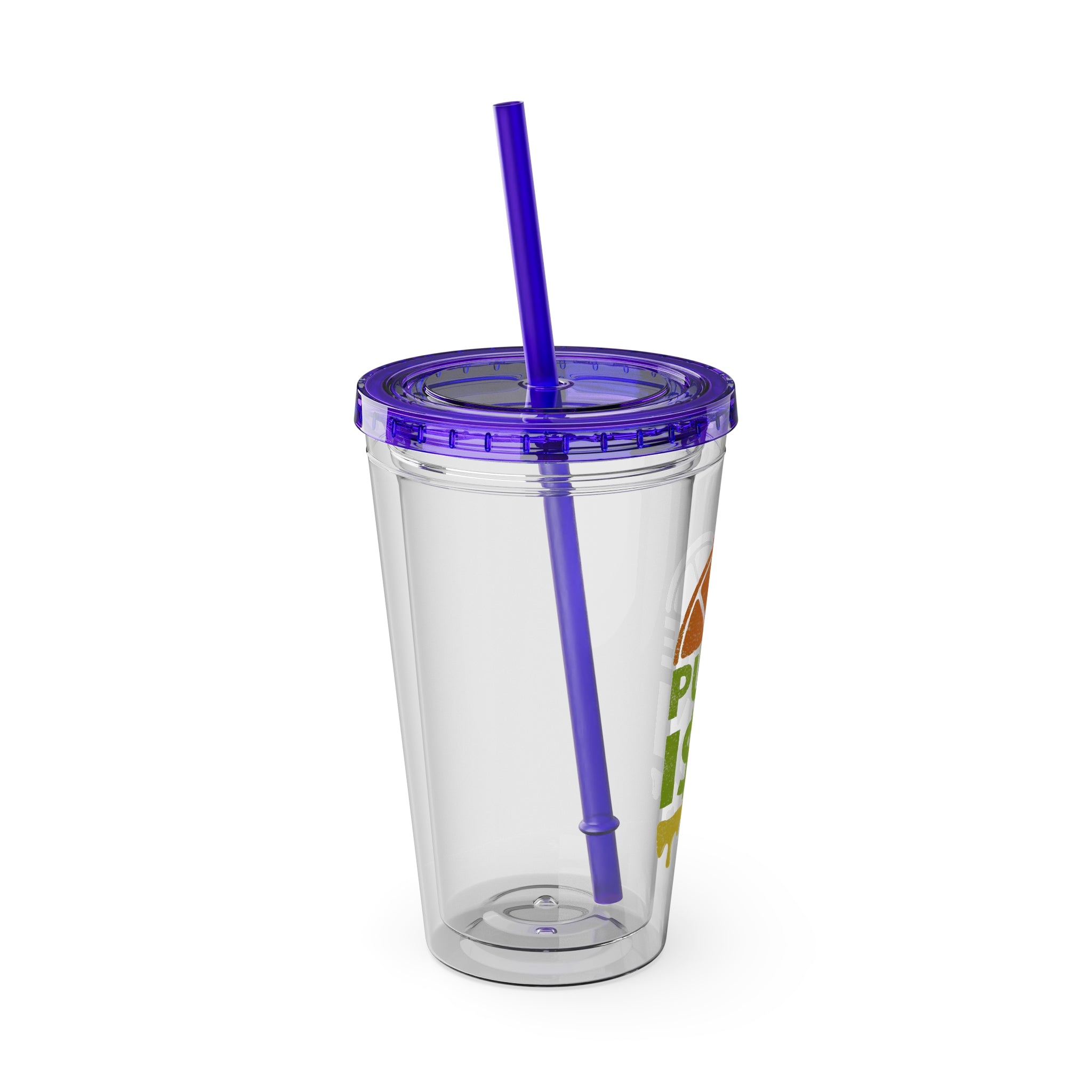 Pure I$M Sunsplash Tumbler with Straw, 16oz