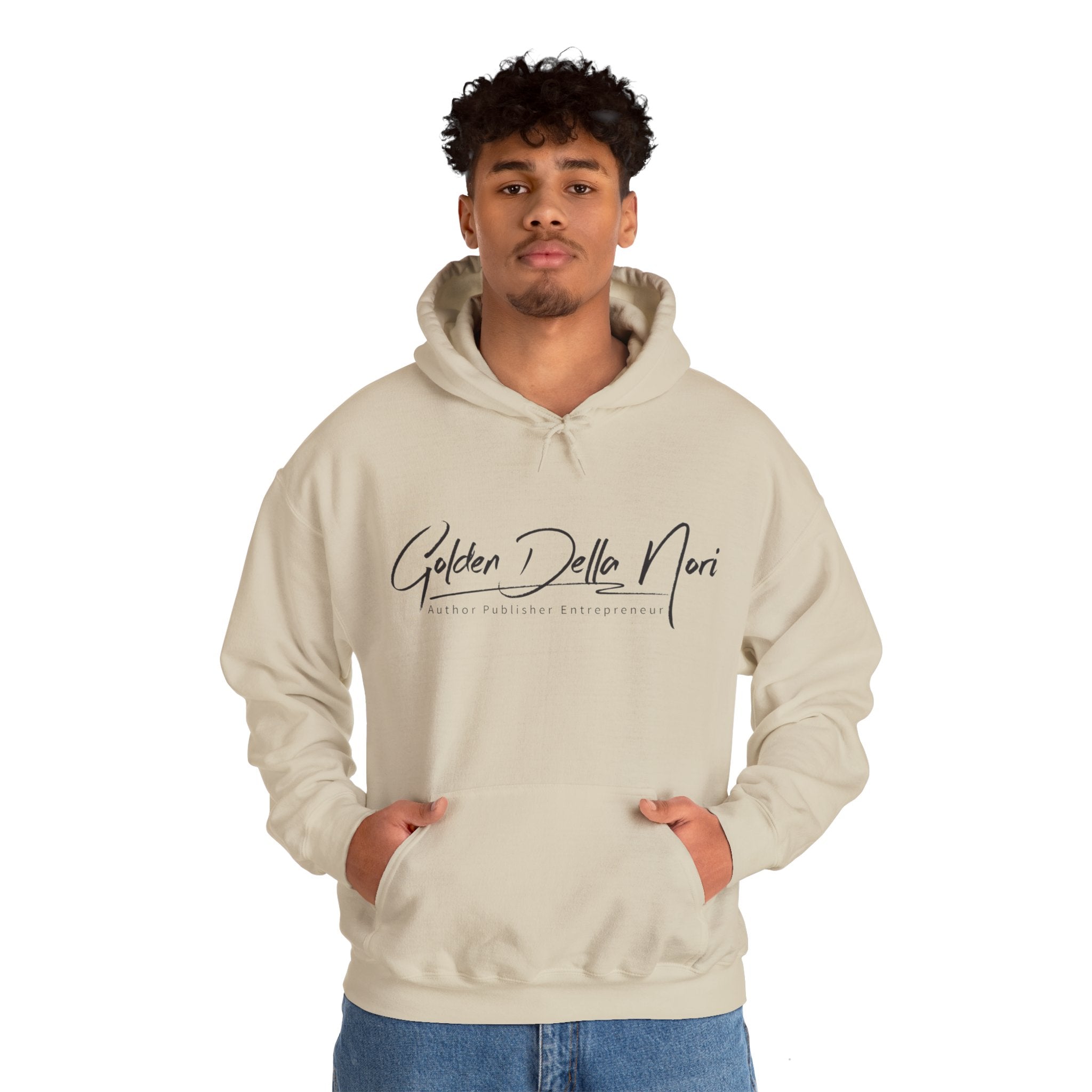 Golden Della Nori Unisex Heavy Blend™ Hooded Author Sweatshirt