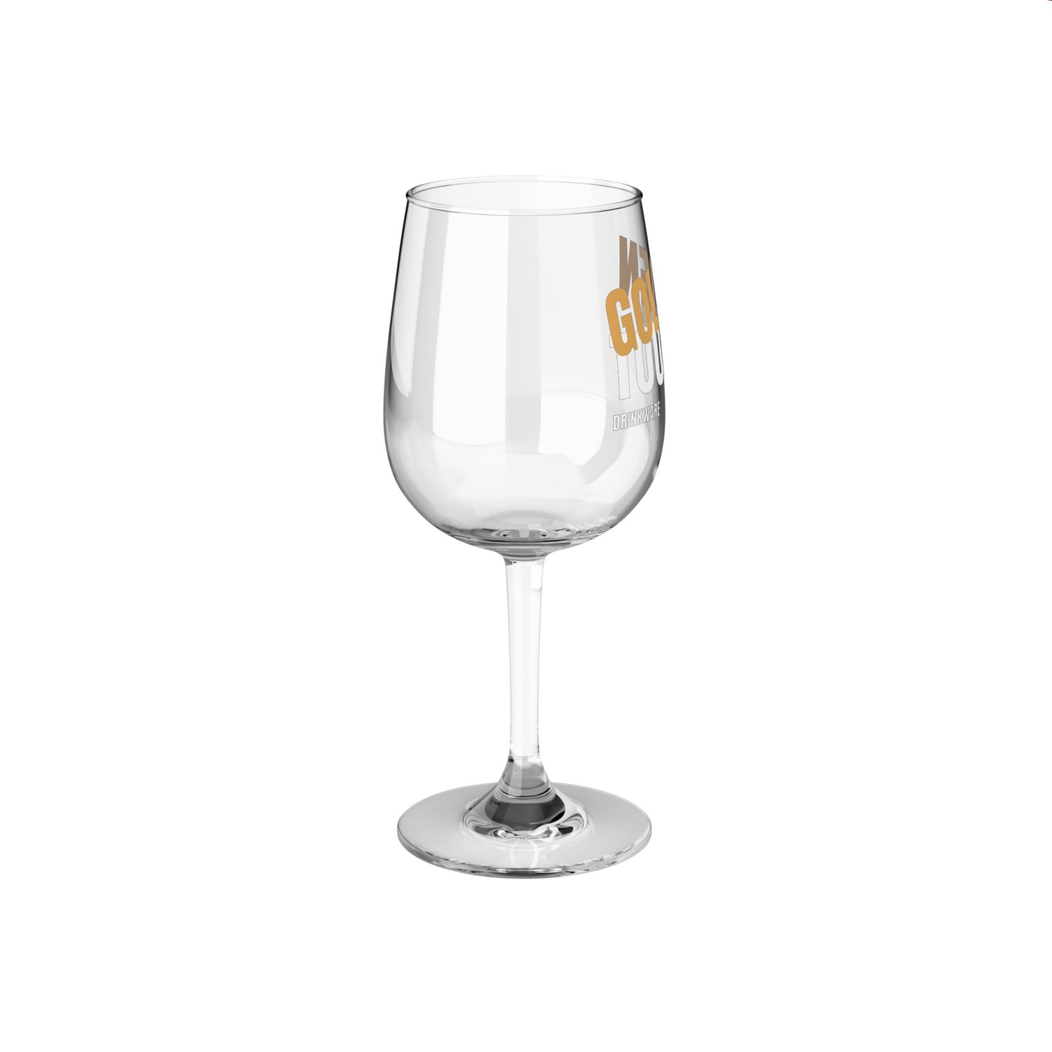 Golden Touch Drink-Ware Wine Glass, 12oz