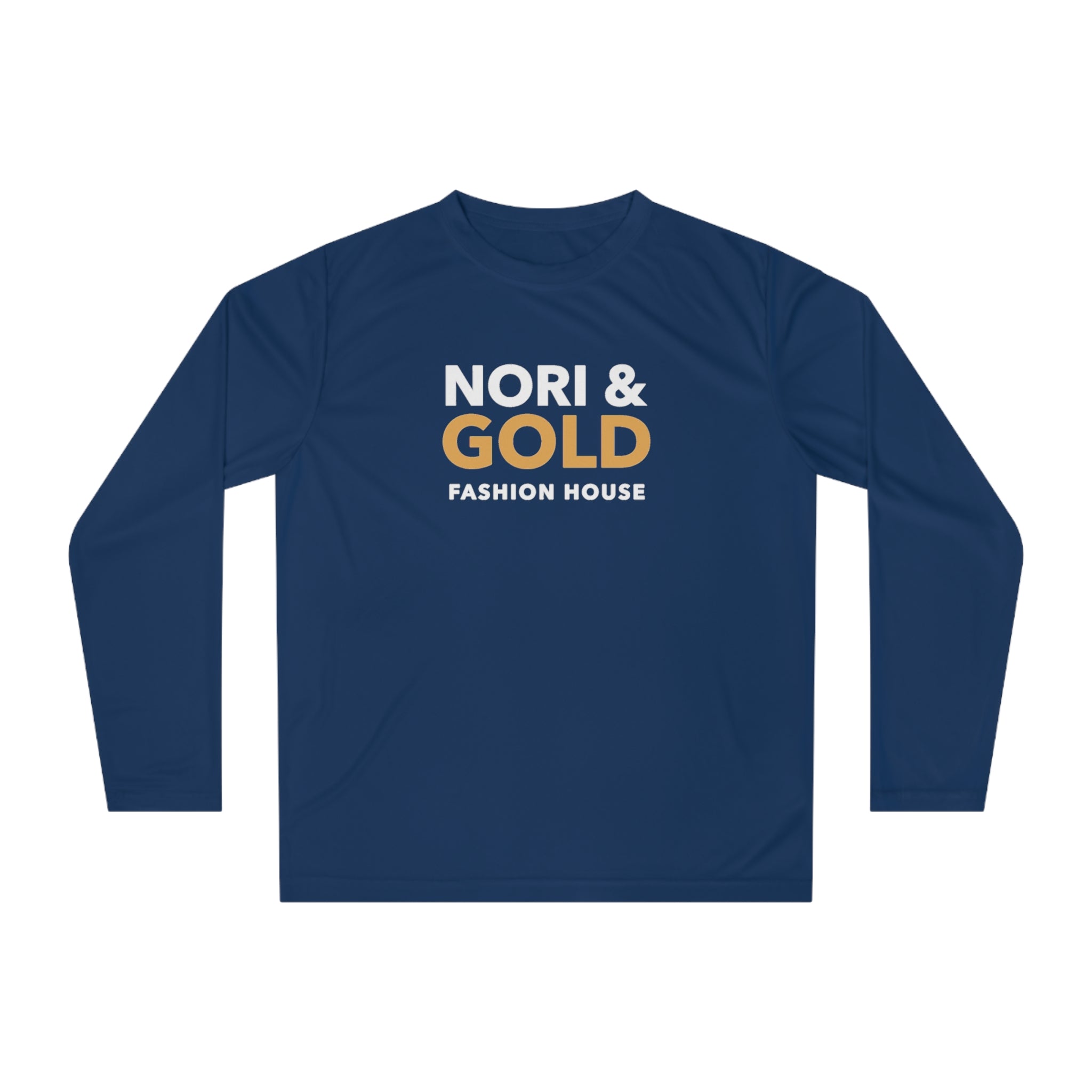 Nori &amp; Gold Everyday Unisex Performance Long Sleeve Shirt