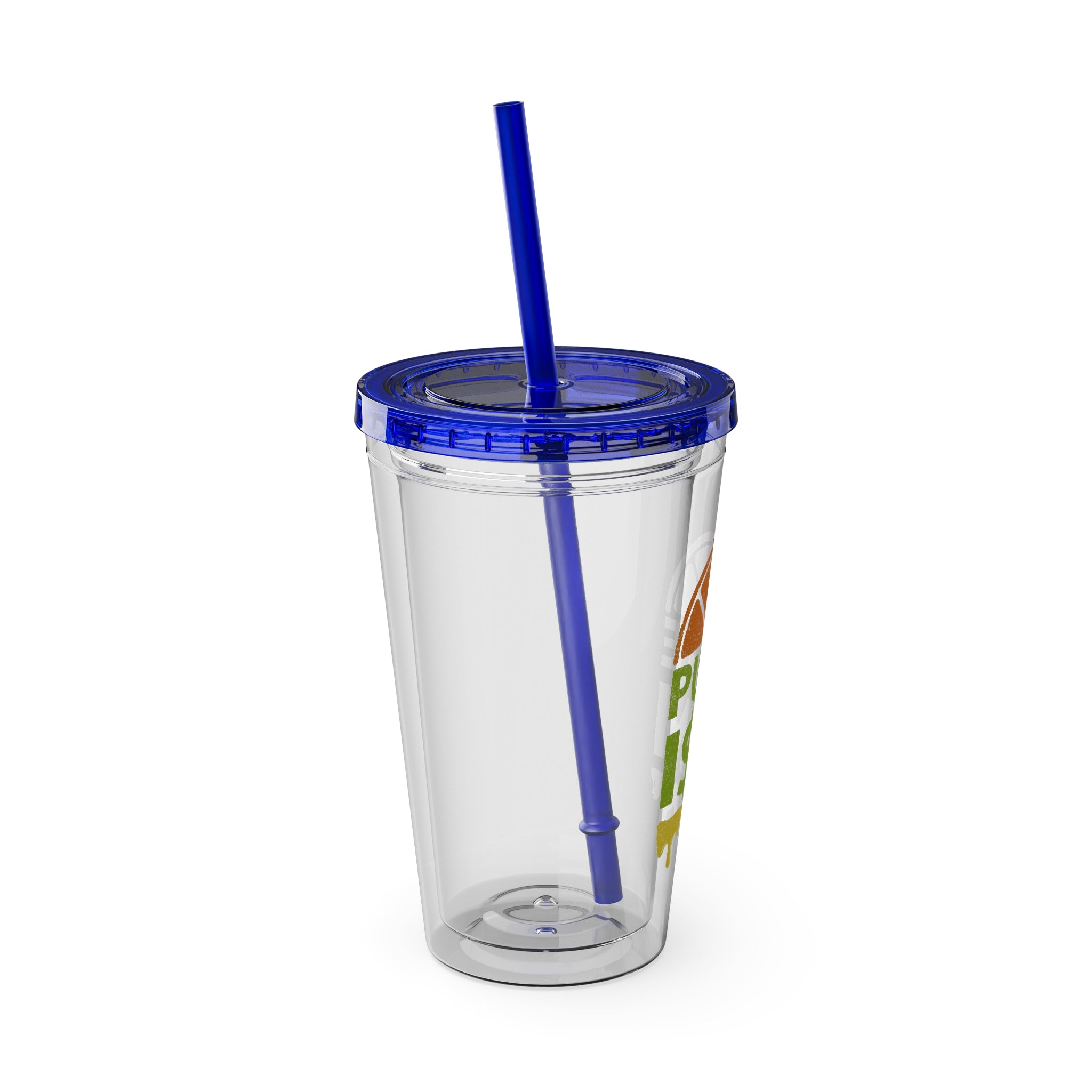 Pure I$M Sunsplash Tumbler with Straw, 16oz