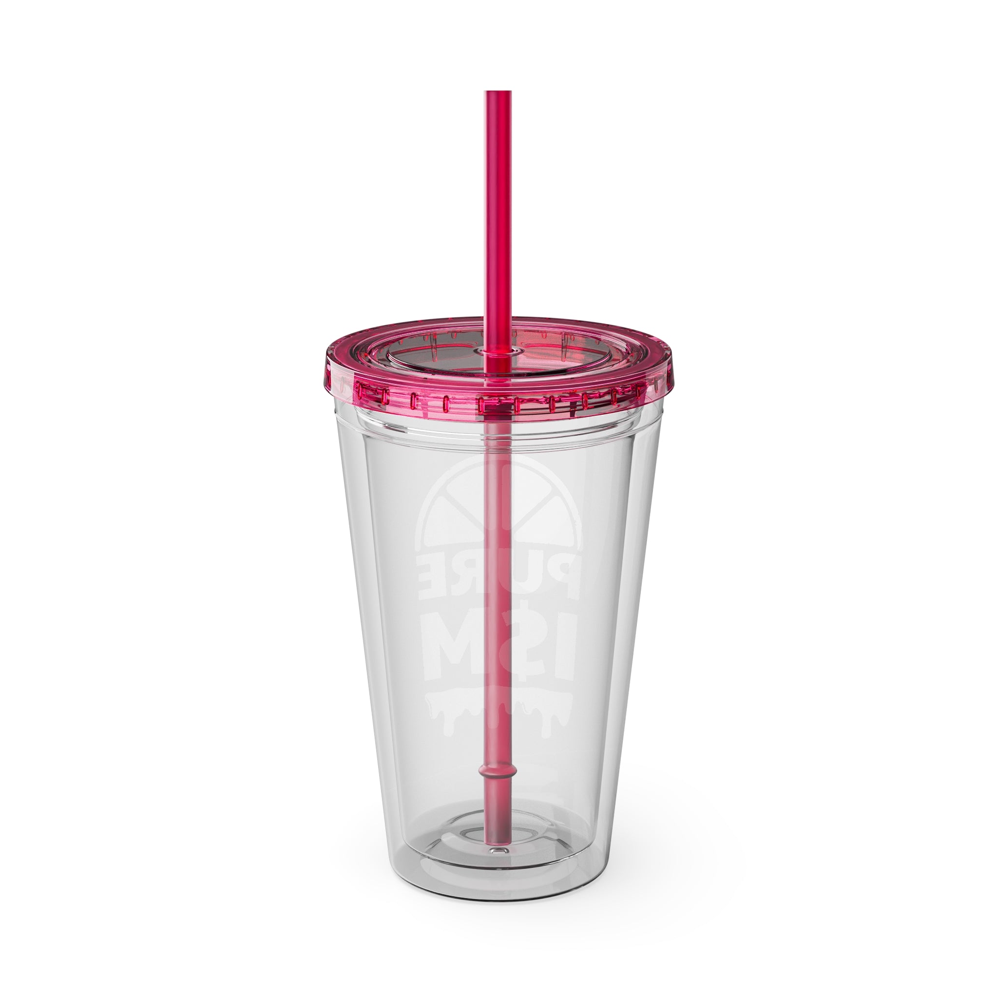 Pure I$M Sunsplash Tumbler with Straw, 16oz