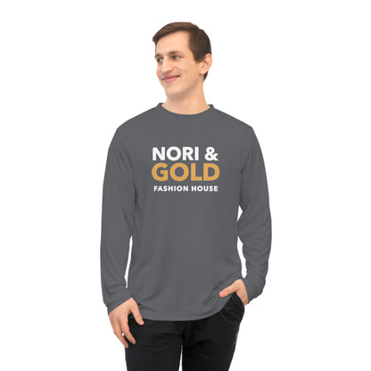 Nori &amp; Gold Everyday Unisex Performance Long Sleeve Shirt