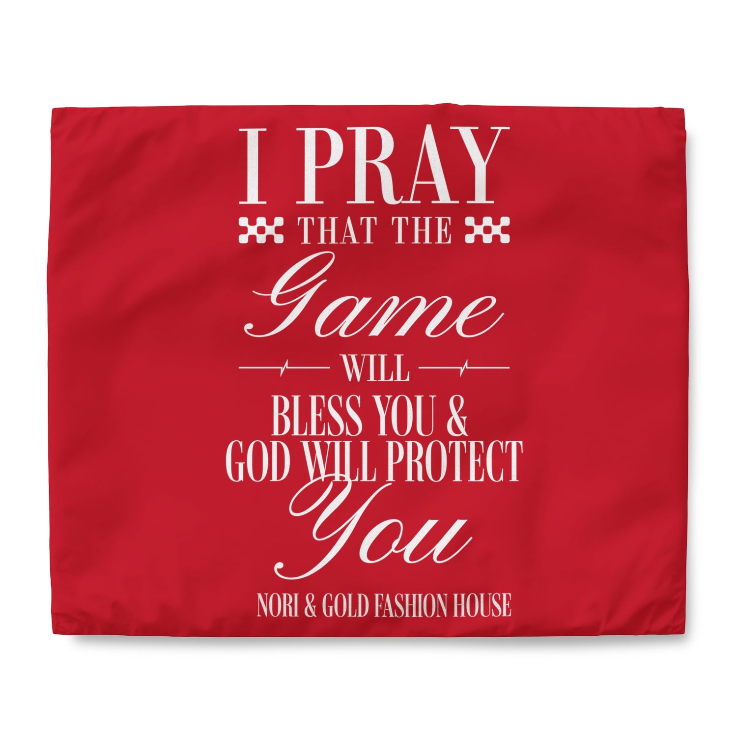 Game Bless God Protects Duvet Cover