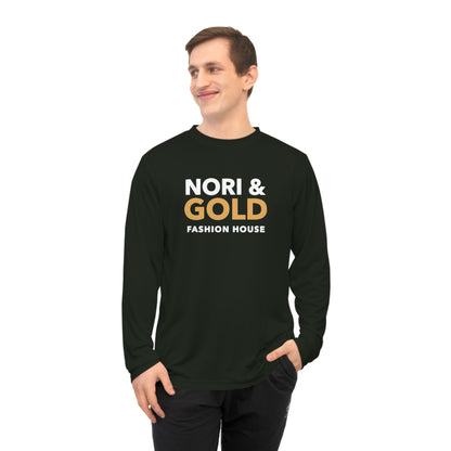 Nori &amp; Gold Everyday Unisex Performance Long Sleeve Shirt