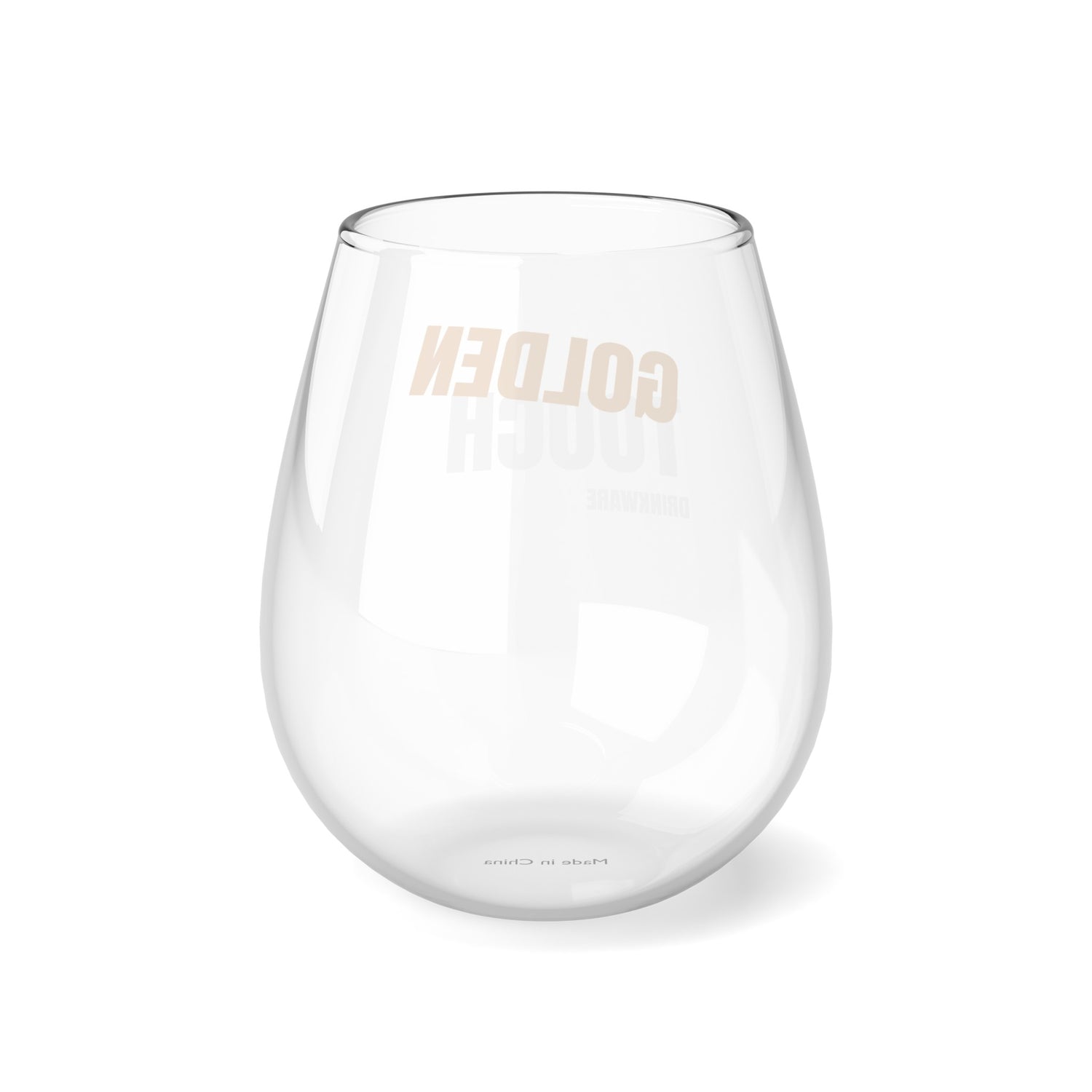 Golden Touch Stemless Wine Glass, 11.75oz