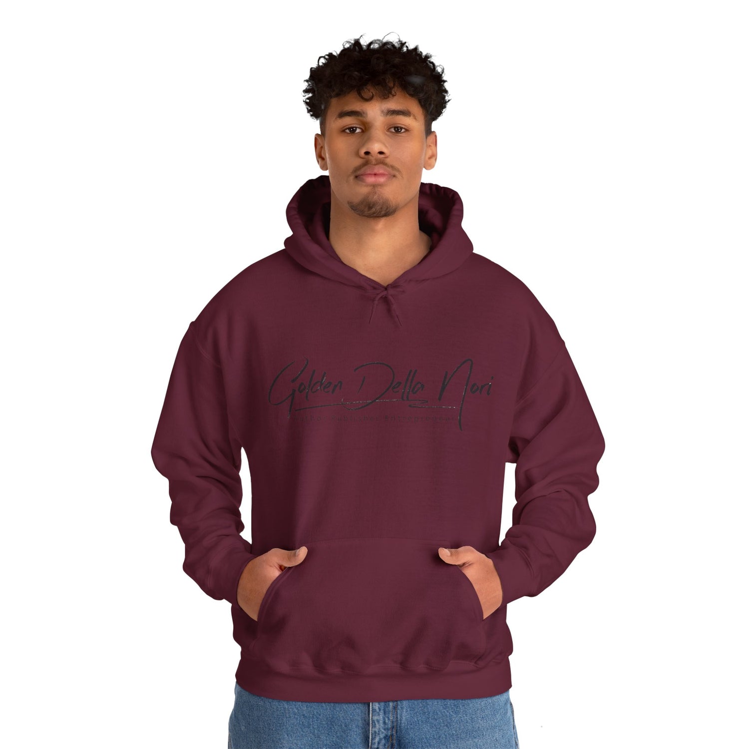 Golden Della Nori Unisex Heavy Blend™ Hooded Author Sweatshirt