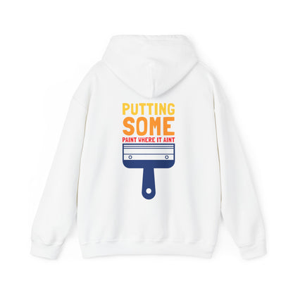 Putting Some Paint Where It Aint Unisex Heavy Blend™ Hooded Sweatshirt