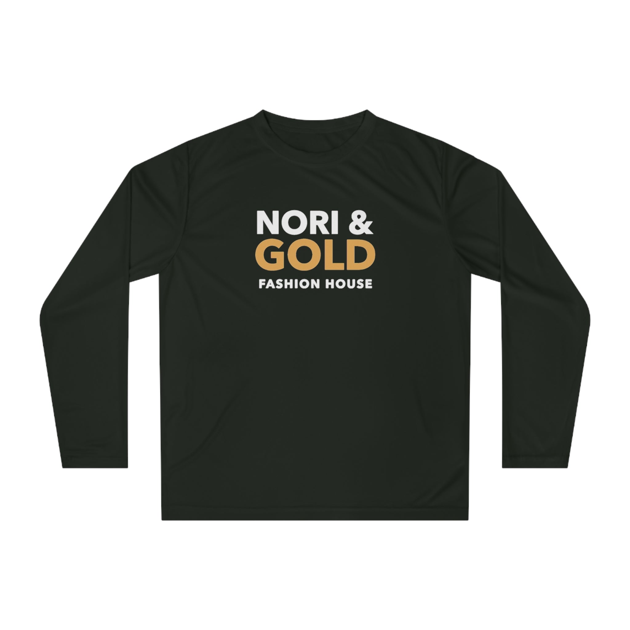 Nori &amp; Gold Everyday Unisex Performance Long Sleeve Shirt