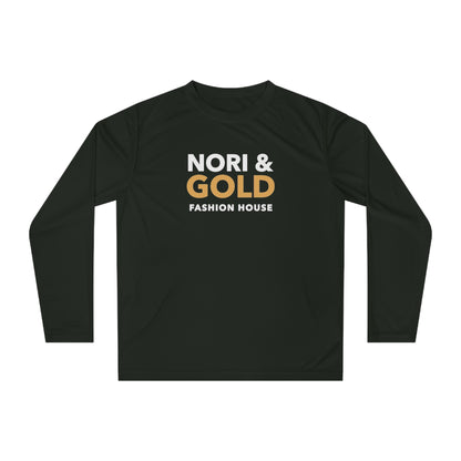 Nori &amp; Gold Everyday Unisex Performance Long Sleeve Shirt