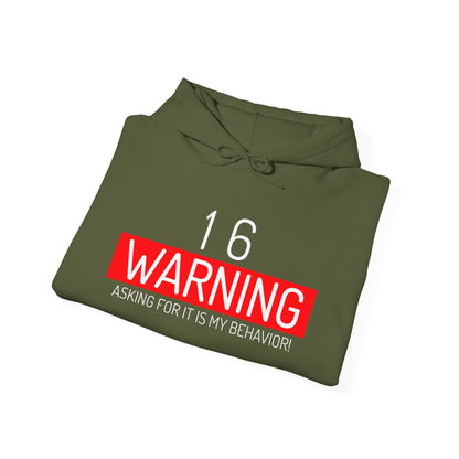 16 Warning Unisex Heavy Blend™ Hooded Sweatshirt