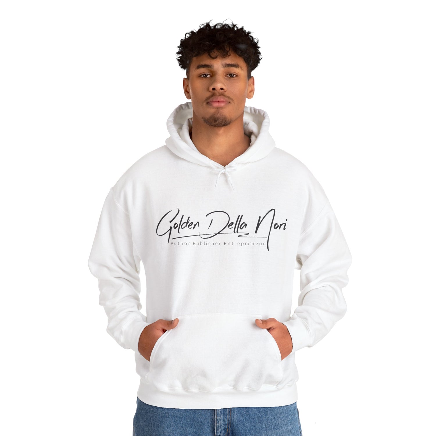 Golden Della Nori Unisex Heavy Blend™ Hooded Author Sweatshirt