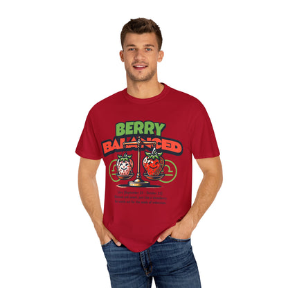 Berry Balanced Unisex Garment-Dyed T-shirt