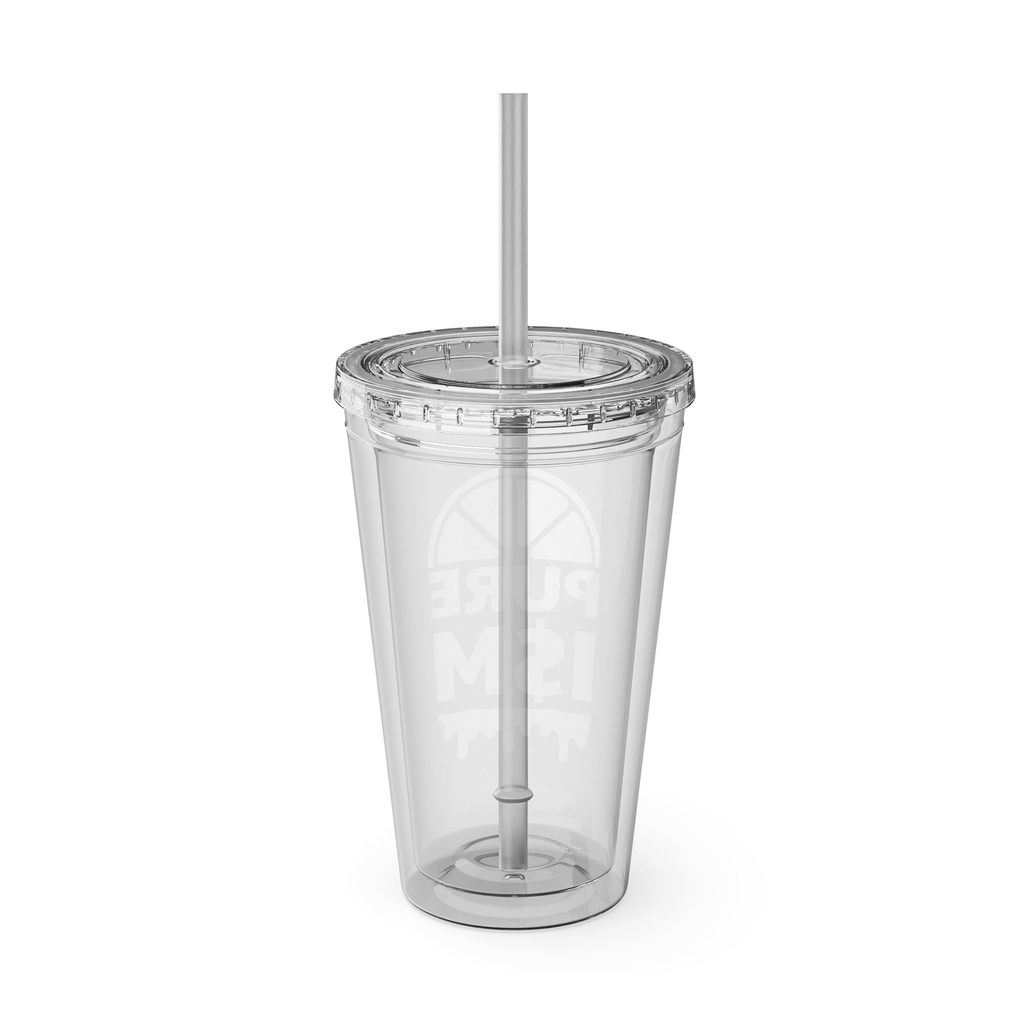 Pure I$M Sunsplash Tumbler with Straw, 16oz