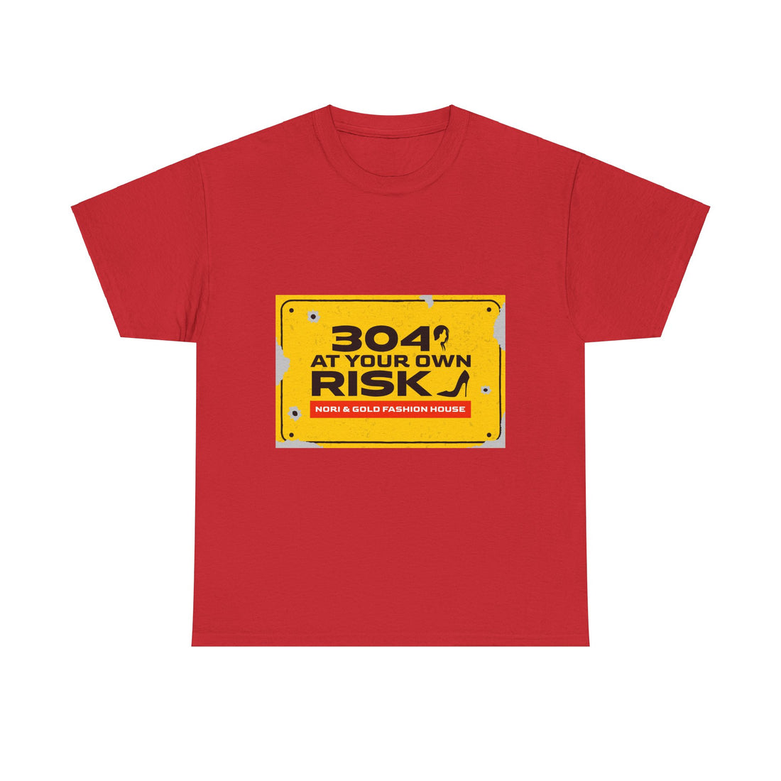 304 At Your Own Risk Unisex Heavy Cotton Tee