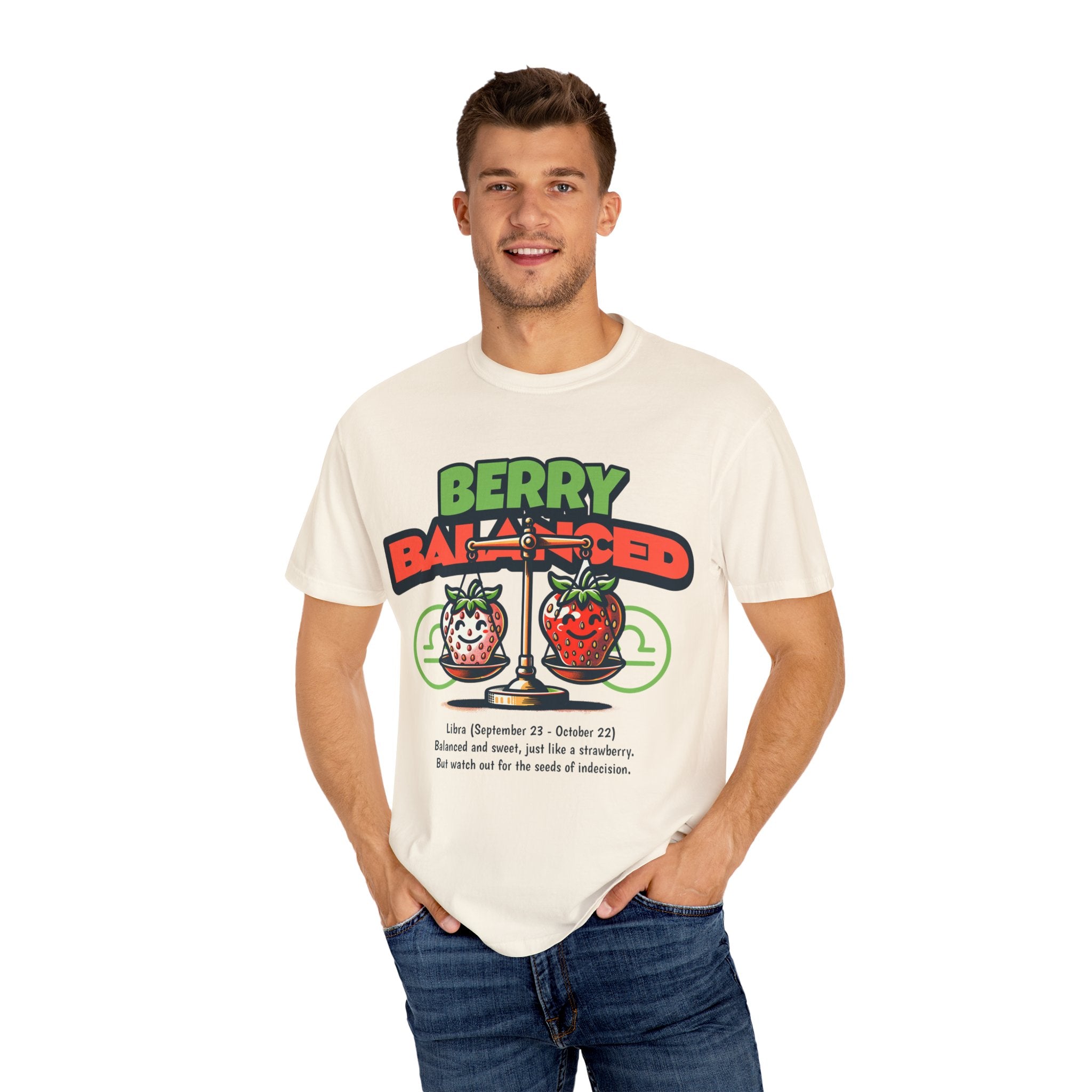 Berry Balanced Unisex Garment-Dyed T-shirt