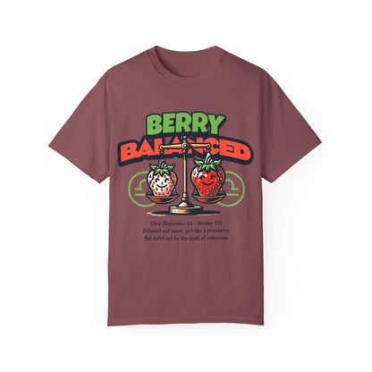 Berry Balanced Unisex Garment-Dyed T-shirt