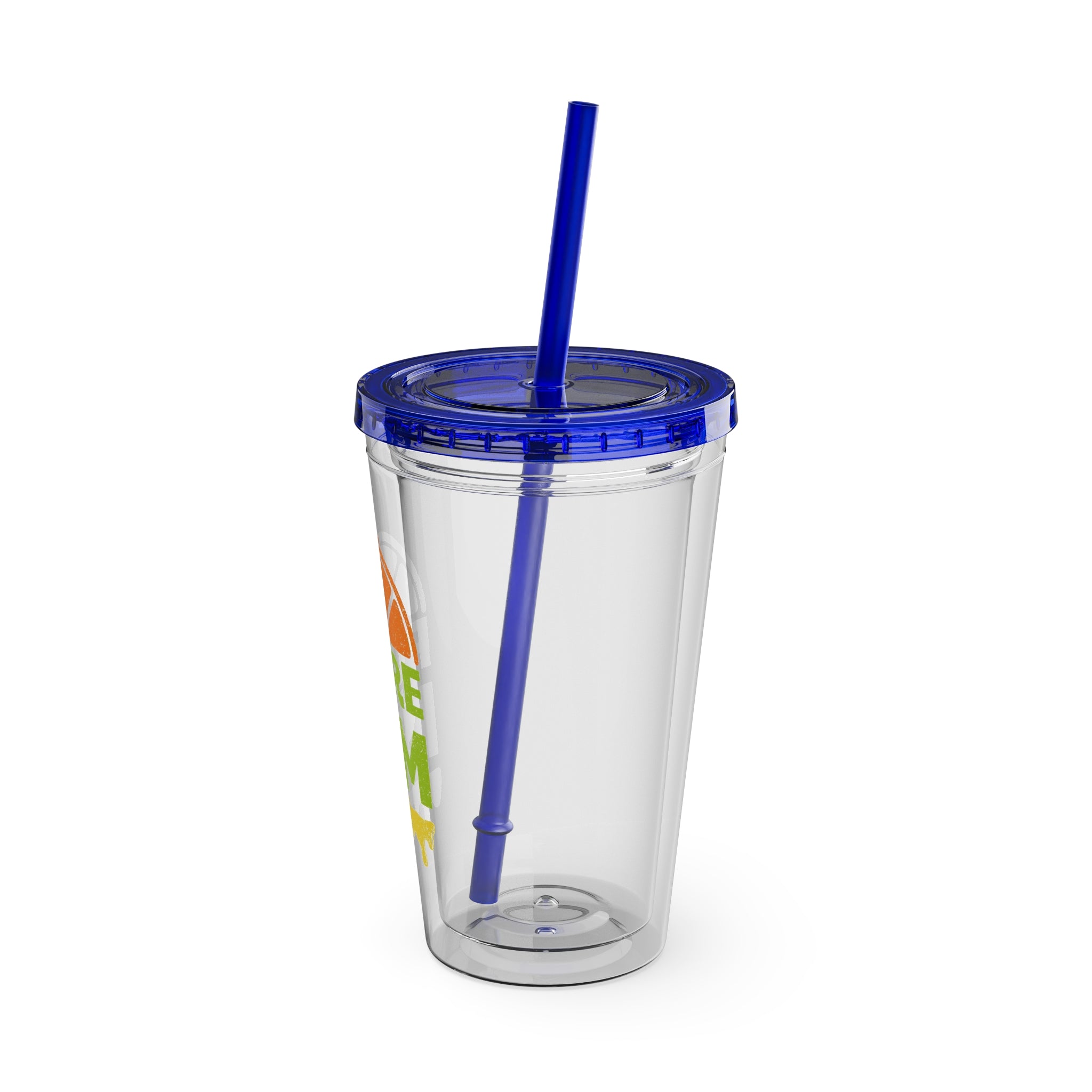 Pure I$M Sunsplash Tumbler with Straw, 16oz