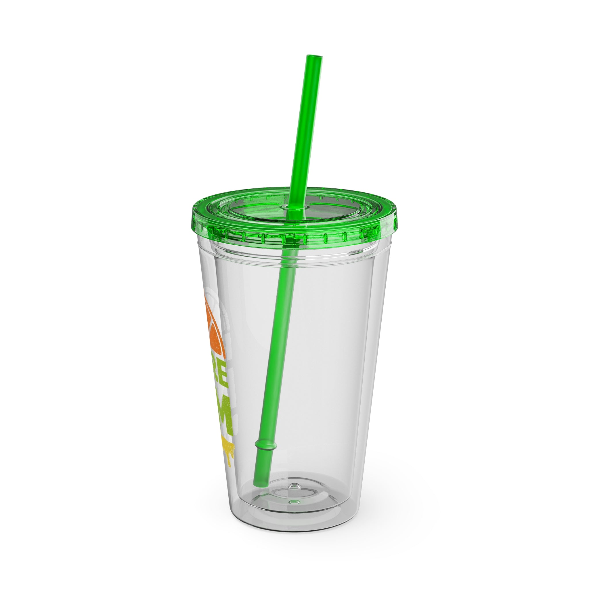 Pure I$M Sunsplash Tumbler with Straw, 16oz