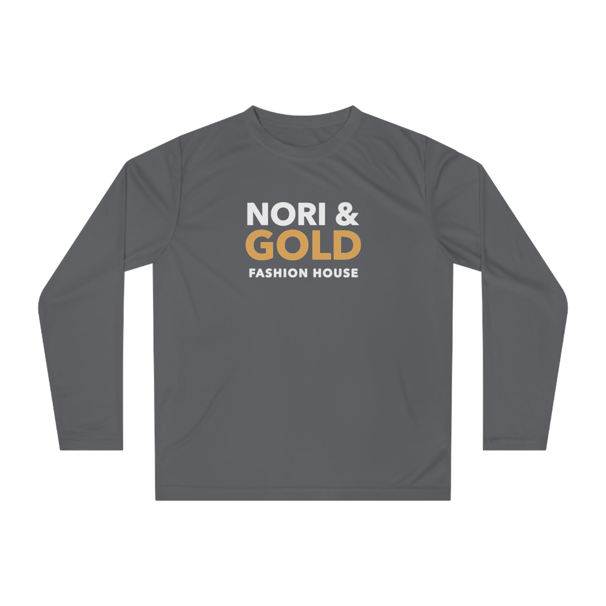 Nori &amp; Gold Everyday Unisex Performance Long Sleeve Shirt