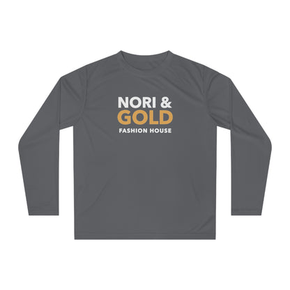 Nori &amp; Gold Everyday Unisex Performance Long Sleeve Shirt