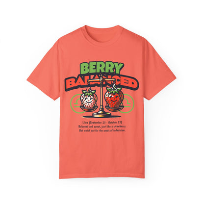 Berry Balanced Unisex Garment-Dyed T-shirt