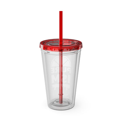 Pure I$M Sunsplash Tumbler with Straw, 16oz