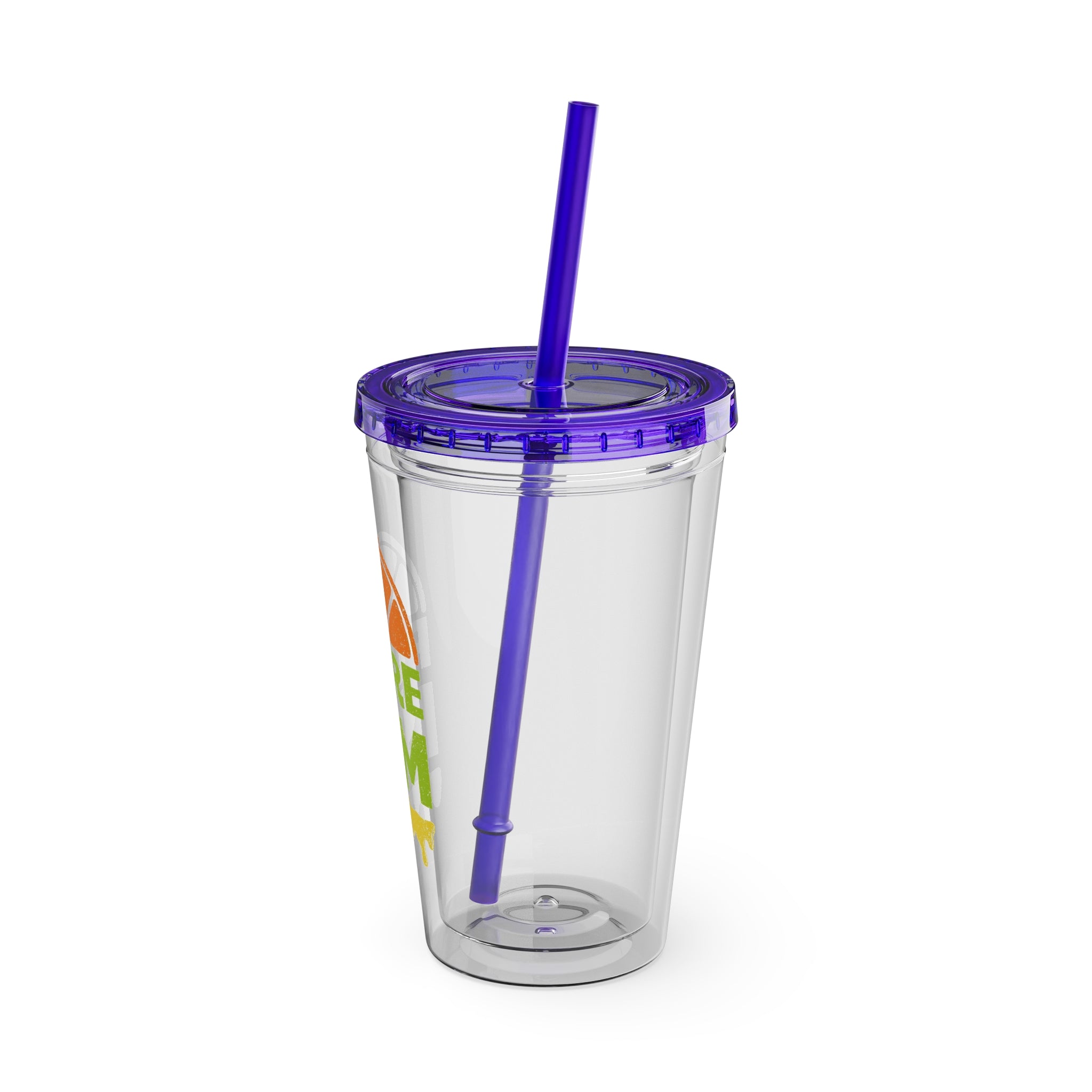 Pure I$M Sunsplash Tumbler with Straw, 16oz