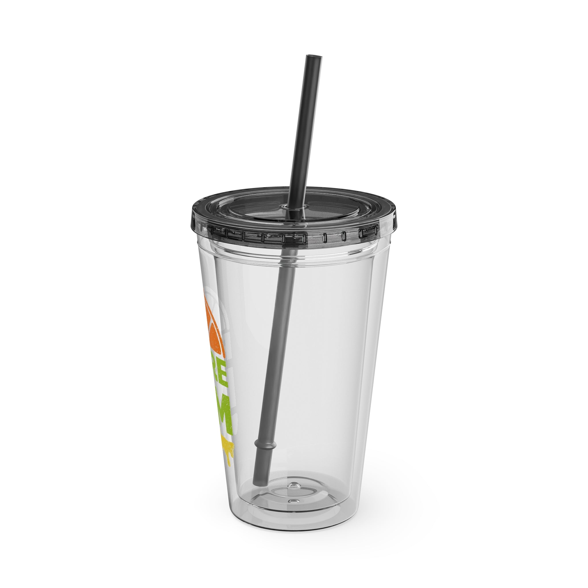 Pure I$M Sunsplash Tumbler with Straw, 16oz